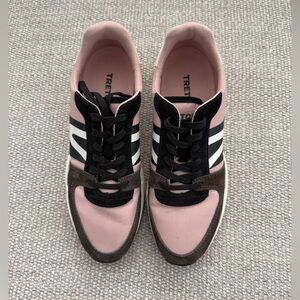 Tretron Women's WTLEXIE3 Brown, Gold & Pink Sneakers, size 7.5